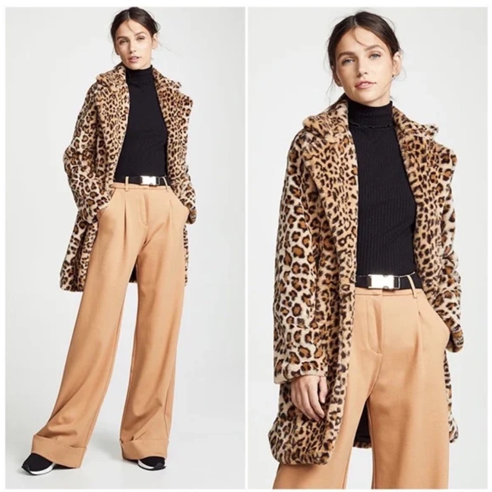 I.AM.GIA leopard faux-fur jacket
